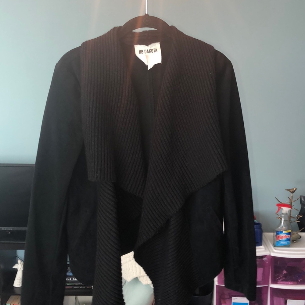 BB Dakota suede and knit jacket